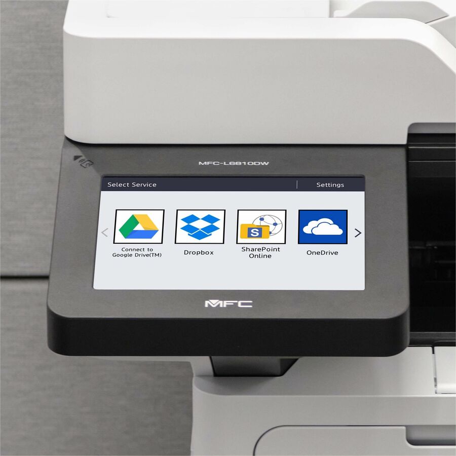 Brother MFC-L6810DW Wireless Laser Multifunction Printer - Monochrome - Gray