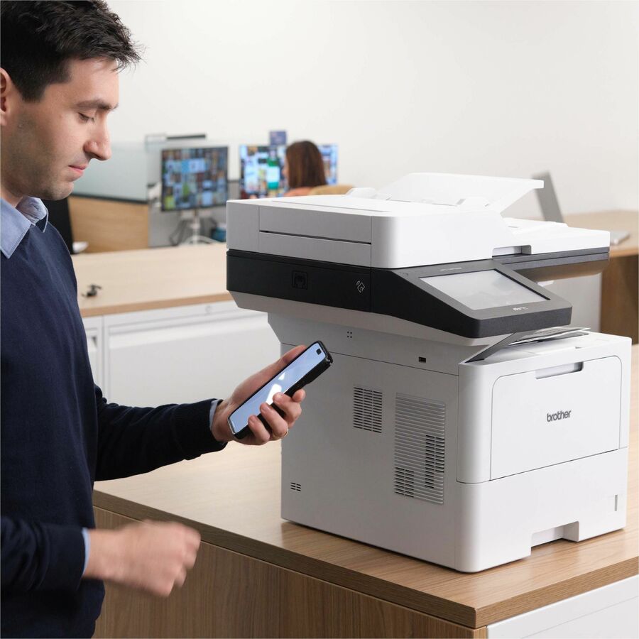 Brother MFC-L6810DW Wireless Laser Multifunction Printer - Monochrome - Gray