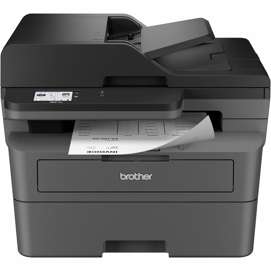 Brother MFC-L2820DW Wireless Laser Multifunction Printer - Monochrome - Gray
