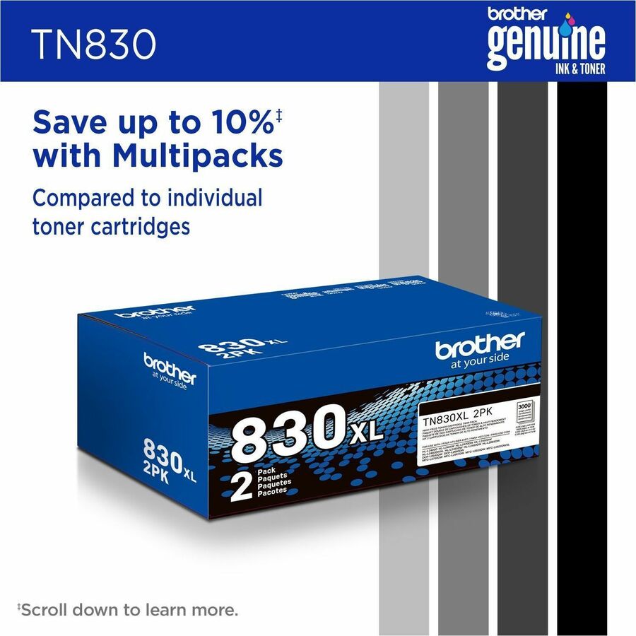 Brother Original Standard Yield Laser Toner Cartridge - Black - 1 Each (Model 3)