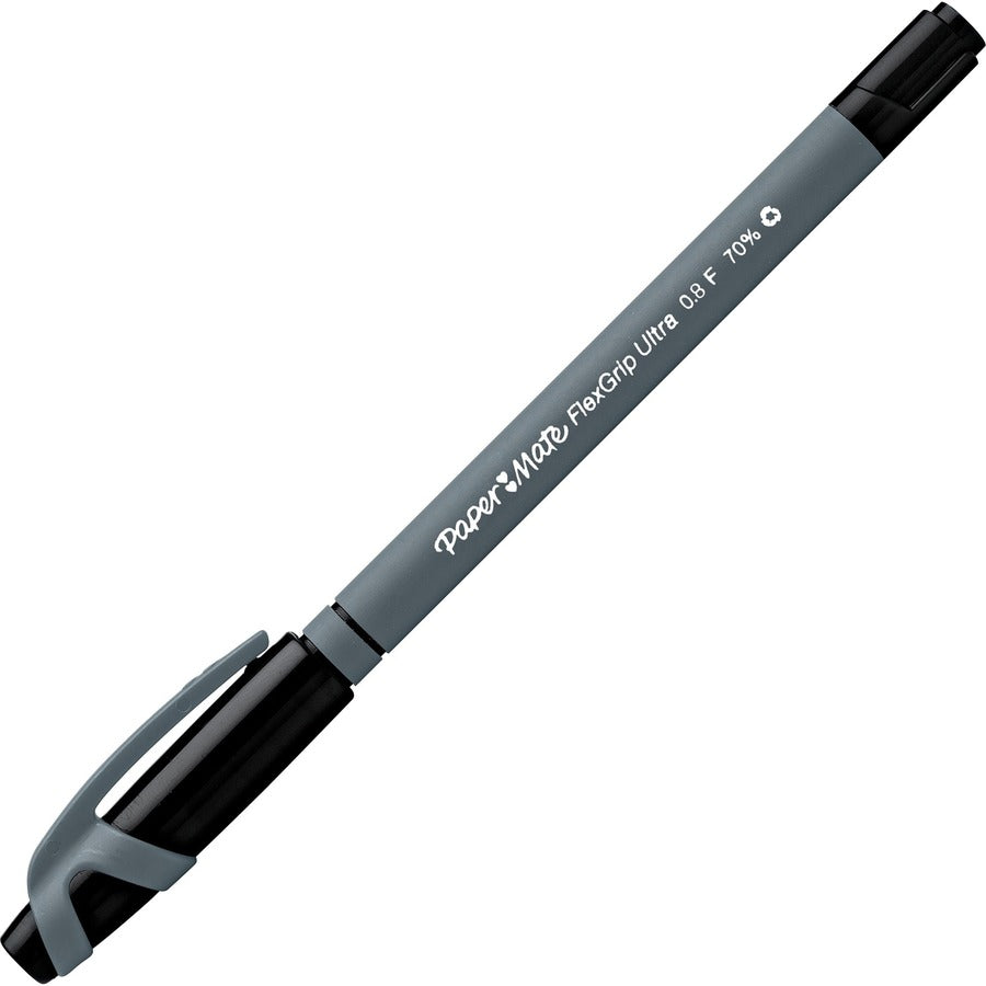 Paper Mate Flexgrip Ultra Pens w/ Cap - Fine Black 9680131