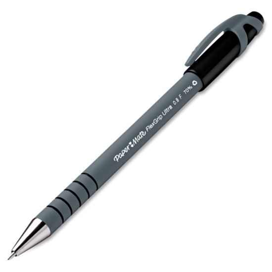 Paper Mate Flexgrip Ultra Pens w/ Cap - Fine Black 9680131