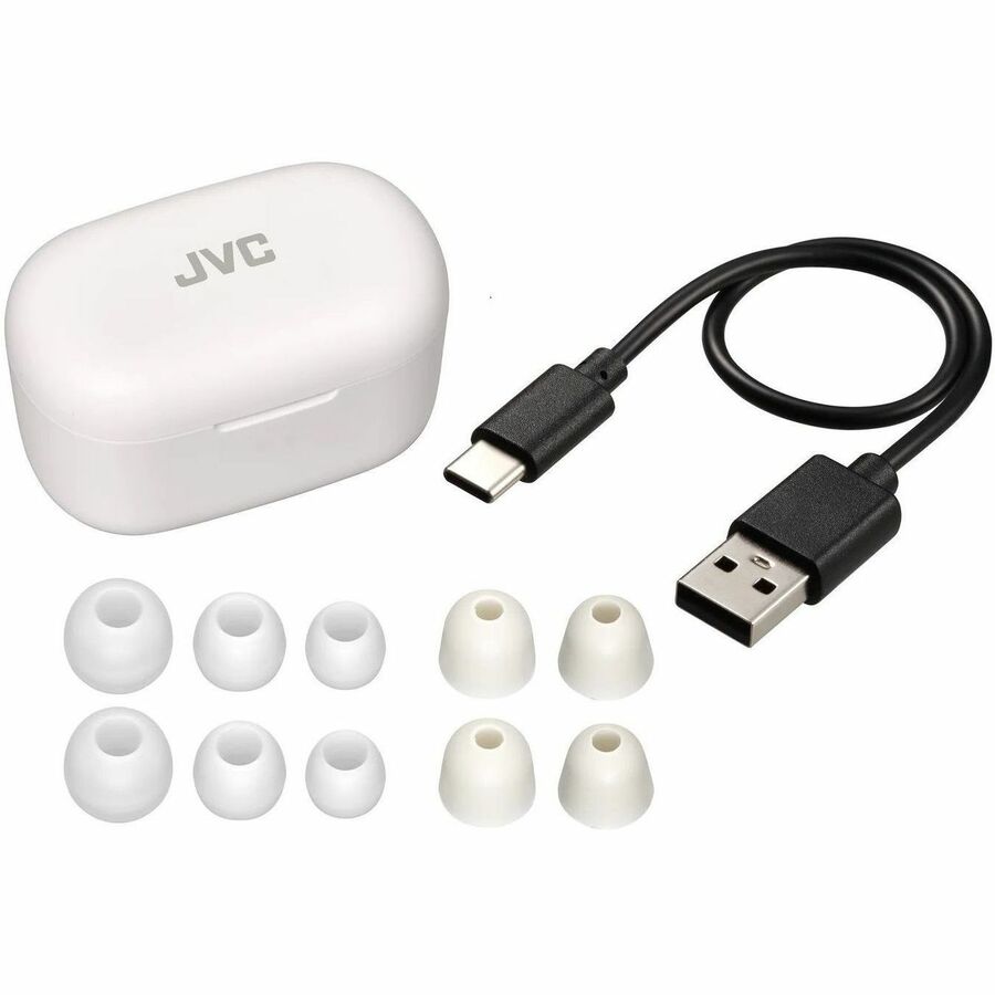 JVC HA-A25T-W True Wireless ANC Memory Foam Earphones — White