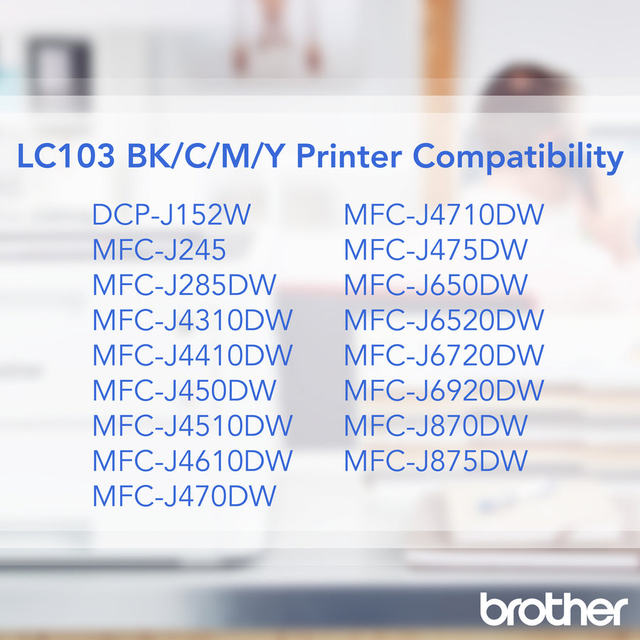 Brother Innobella LC1033PKS Original High Yield Inkjet Ink Cartridge - Tri-pack - Cyan, Magenta, Yellow - 3 / Pack