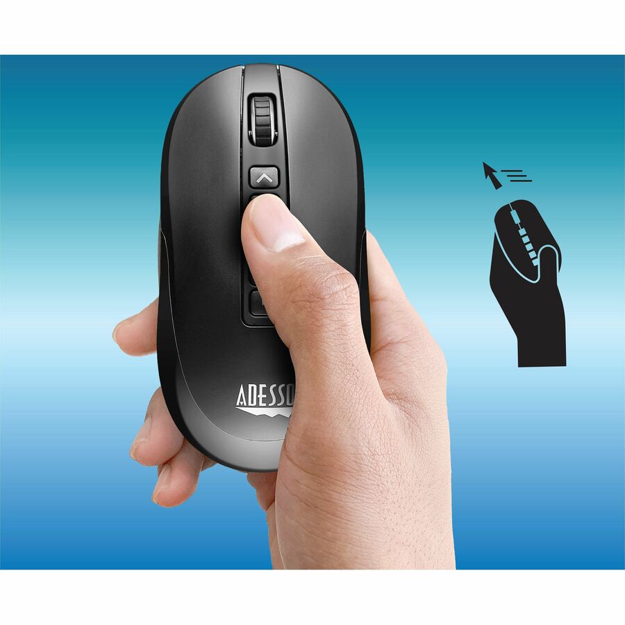 Adesso Air Mouse Wireless Multifunctional Presenter Mouse