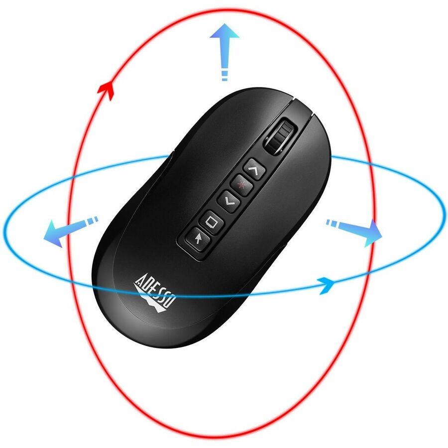 Adesso Air Mouse Wireless Multifunctional Presenter Mouse