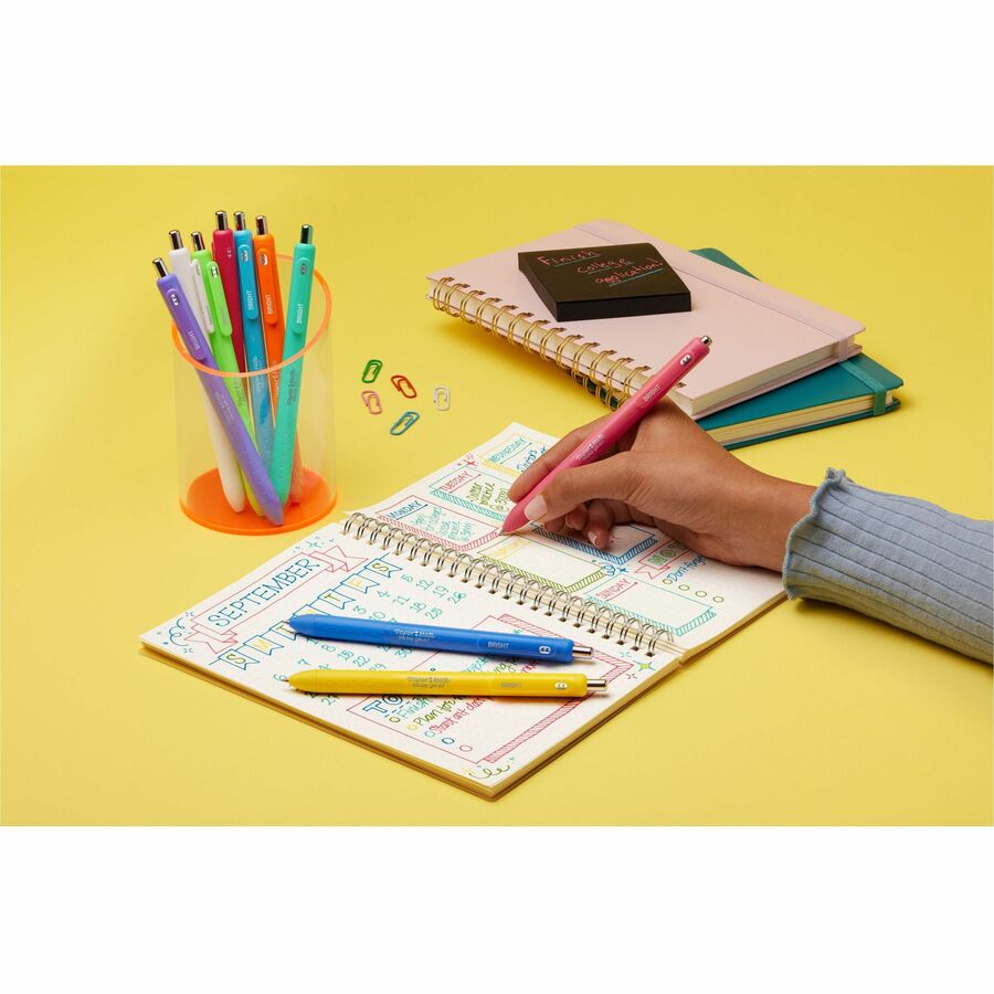 Paper Mate Inkjoy Gel Bright! Pens, Medium Point (0.7mm) - 3-Pack