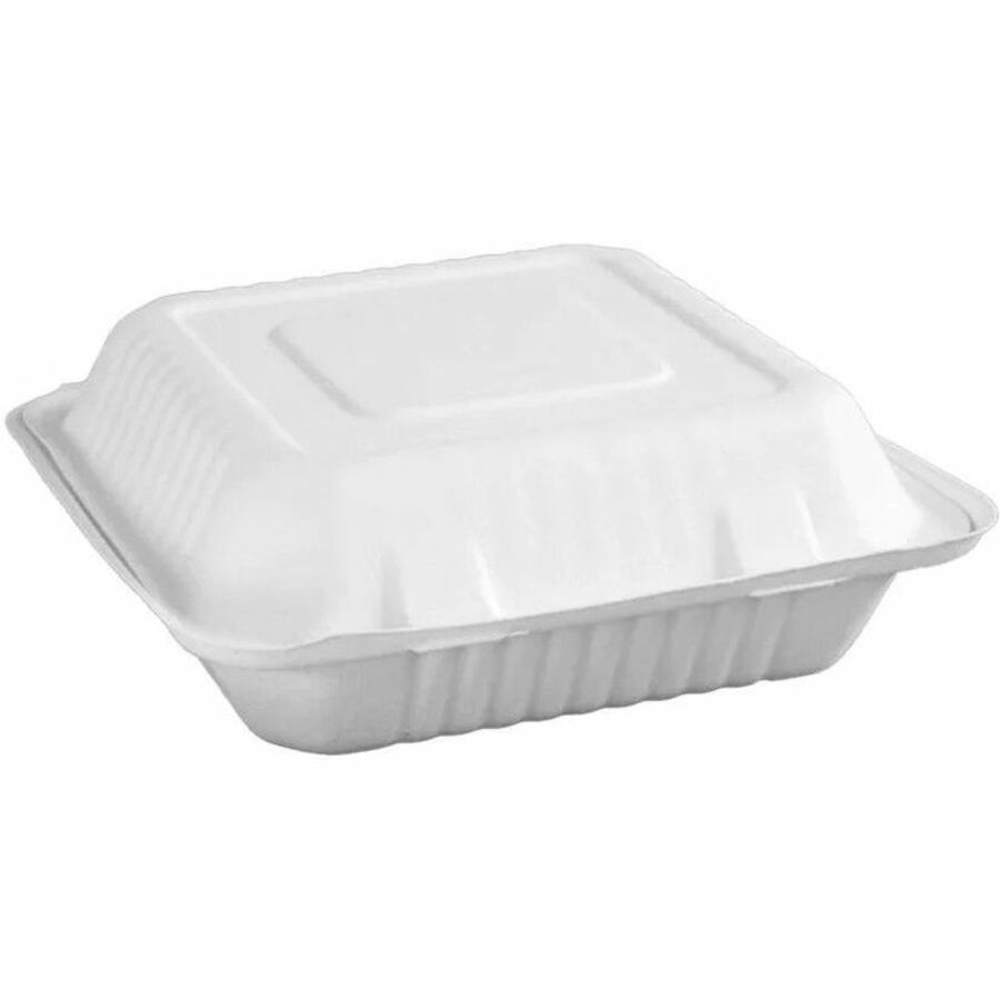 Globe JP902 Sugarcane Fibre Food Containers — White, 200-Pack