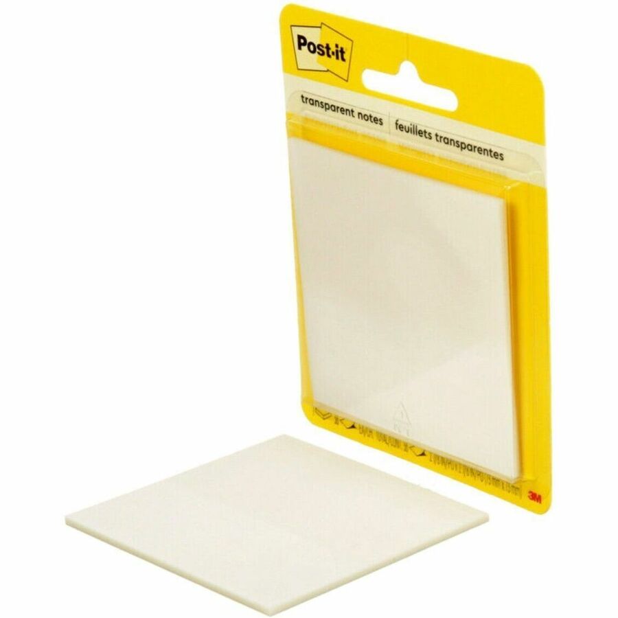3M Post-it Transparent Notes 3 x 3" 36 shts/pad Clear 10 pads/pkg