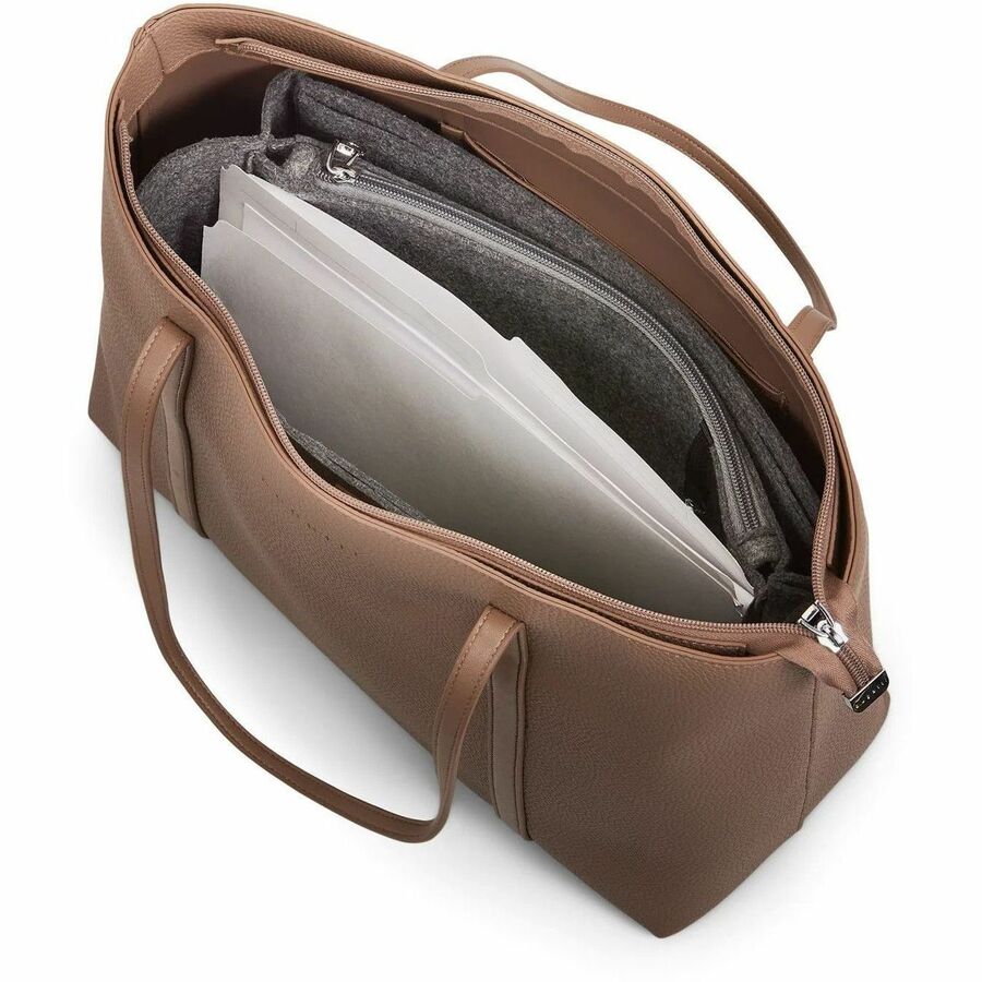 bugatti Pure Carrying Case (Tote) for 14" Notebook, Tablet, Key - Taupe