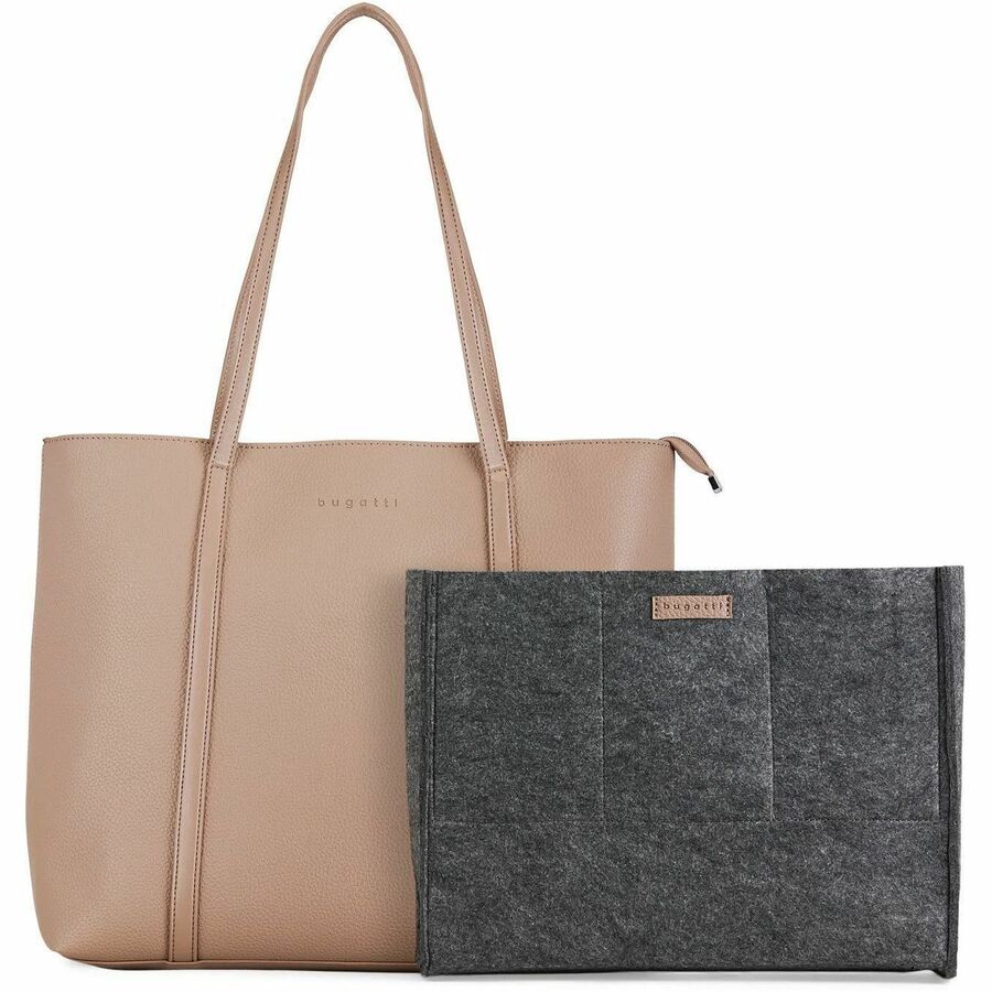 bugatti Pure Carrying Case (Tote) for 14" Notebook, Tablet, Key - Taupe