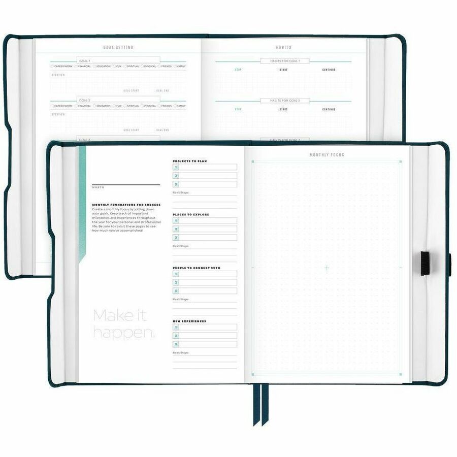 At-A-Glance Foundation Undated Weekly/Monthly Planner — 5½" x 8½", Blue