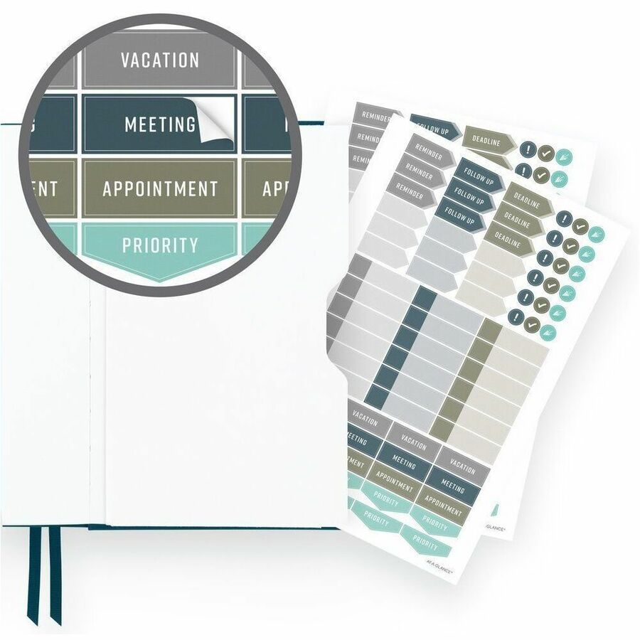 At-A-Glance Foundation Undated Weekly/Monthly Planner — 5½" x 8½", Blue