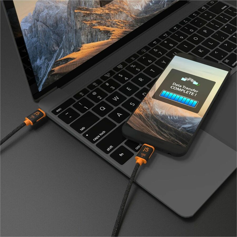 j5create USB-C 100W Sync & Charge Cable - 5.9 ft