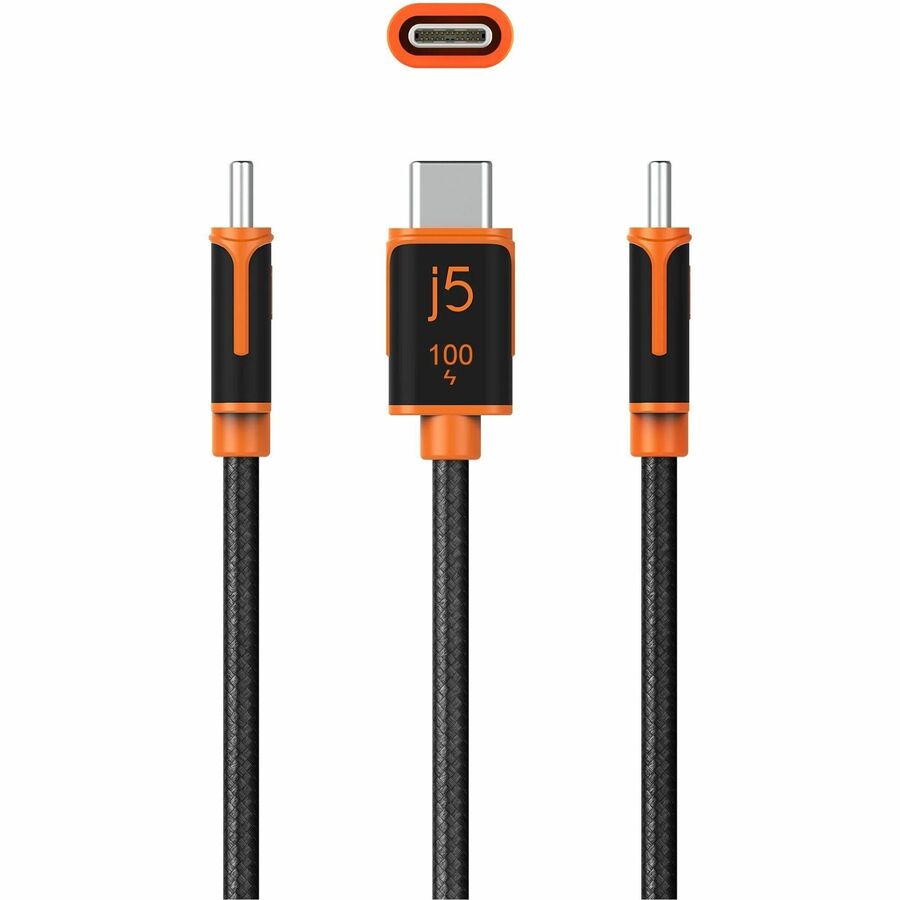 j5create USB-C 100W Sync & Charge Cable - 5.9 ft