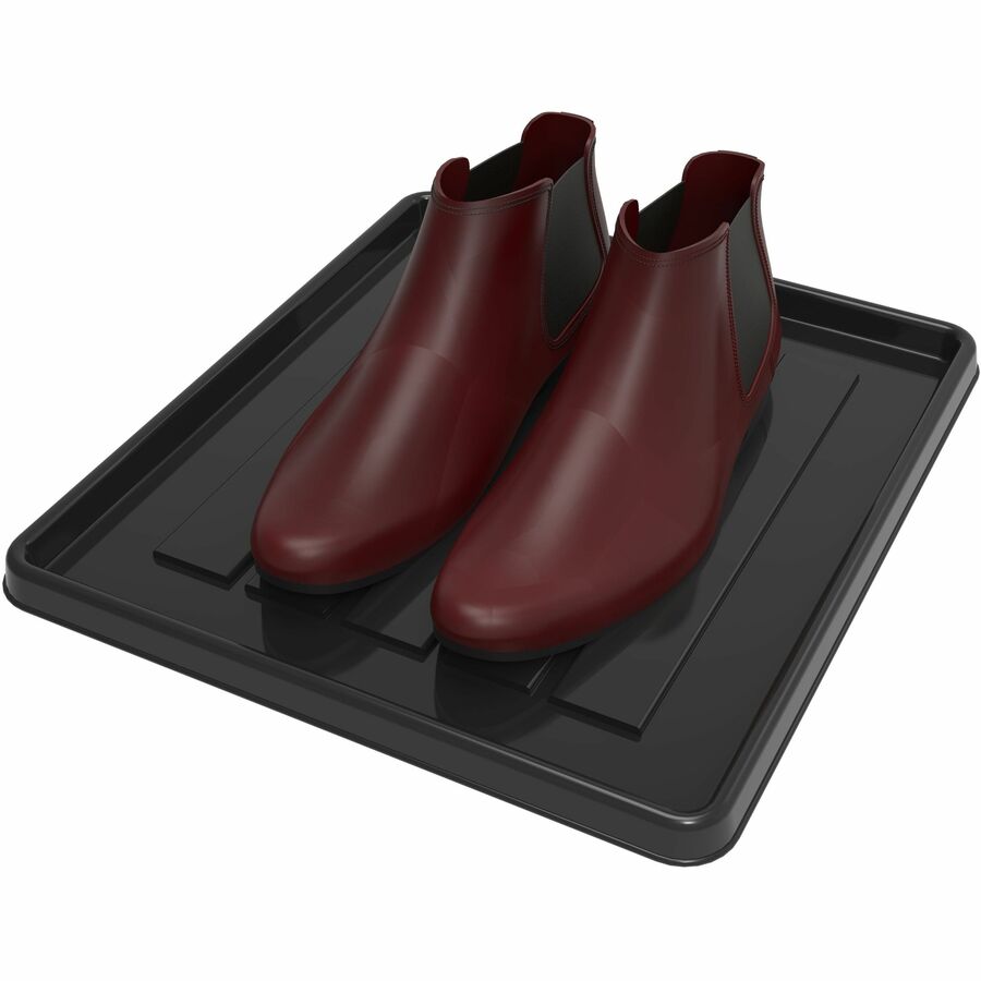 Storex School Locker / Office Cubicle Boot Tray, Black