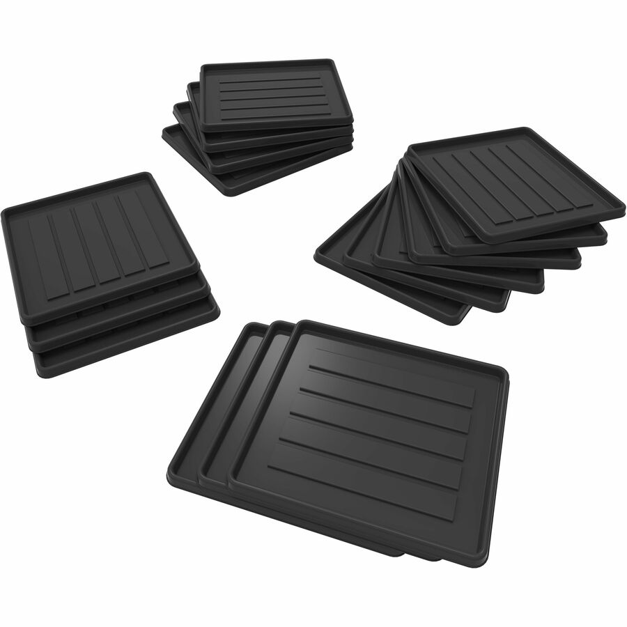 Storex School Locker / Office Cubicle Boot Tray, Black