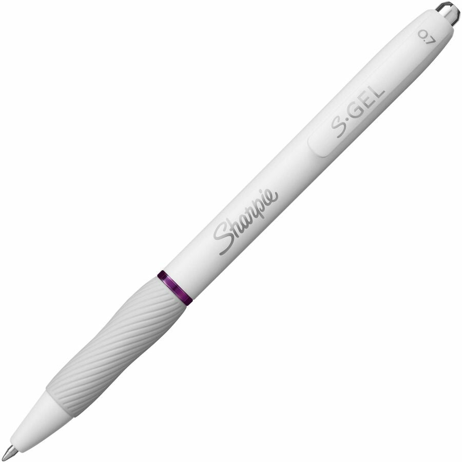 Sharpie S-Gel, White Fashion Barrel, Medium Point (0.7mm) Standard
