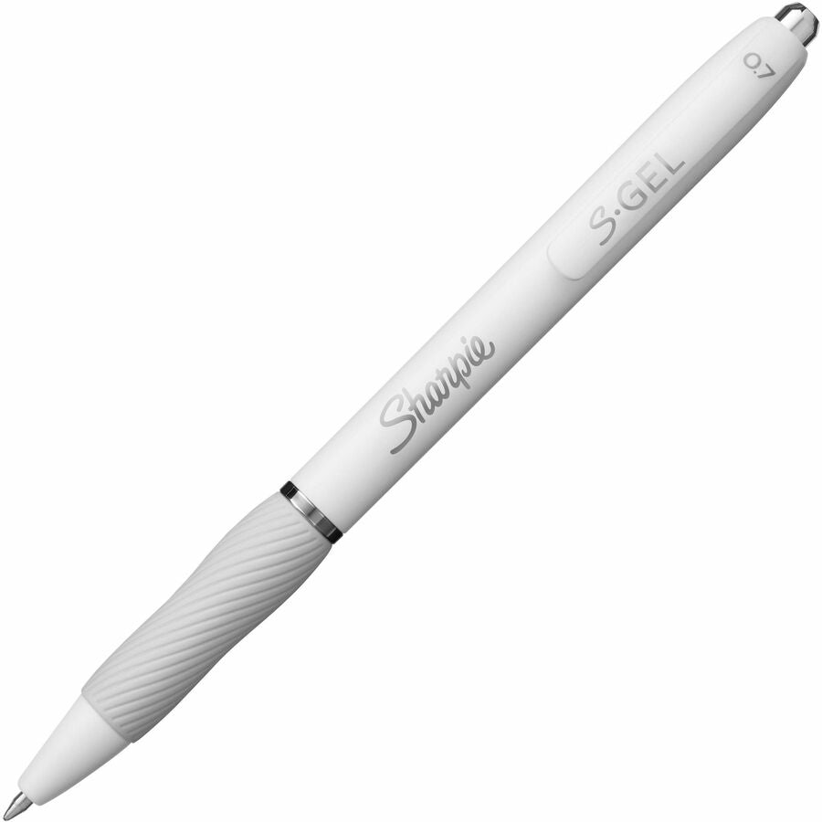 Sharpie S-Gel, White Fashion Barrel, Medium Point (0.7mm) Standard