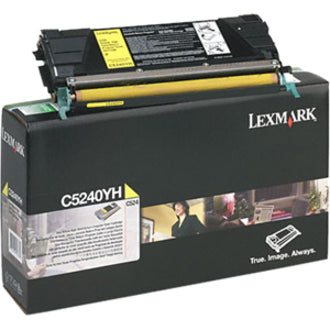 Lexmark C5240YH High-Yield Toner Cartridge, Yellow