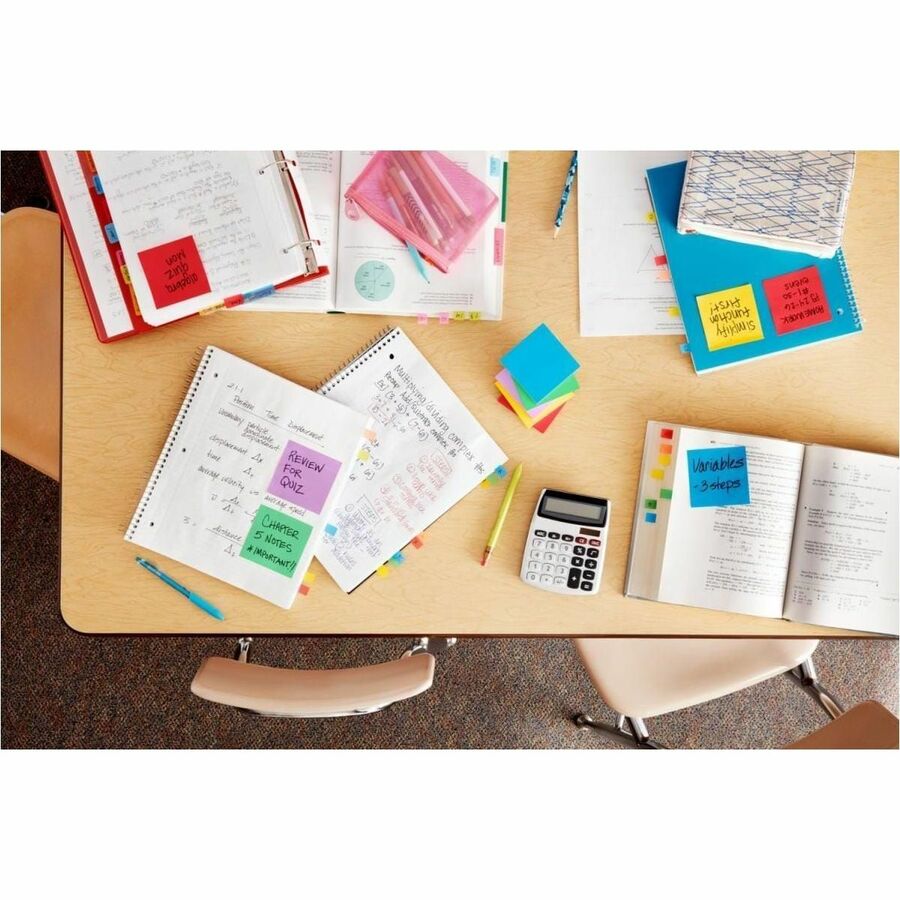 Post-it® Super Sticky Notes 654-5SSCG, 3 in x 3 in (76 mm x 76 mm), Mulberry