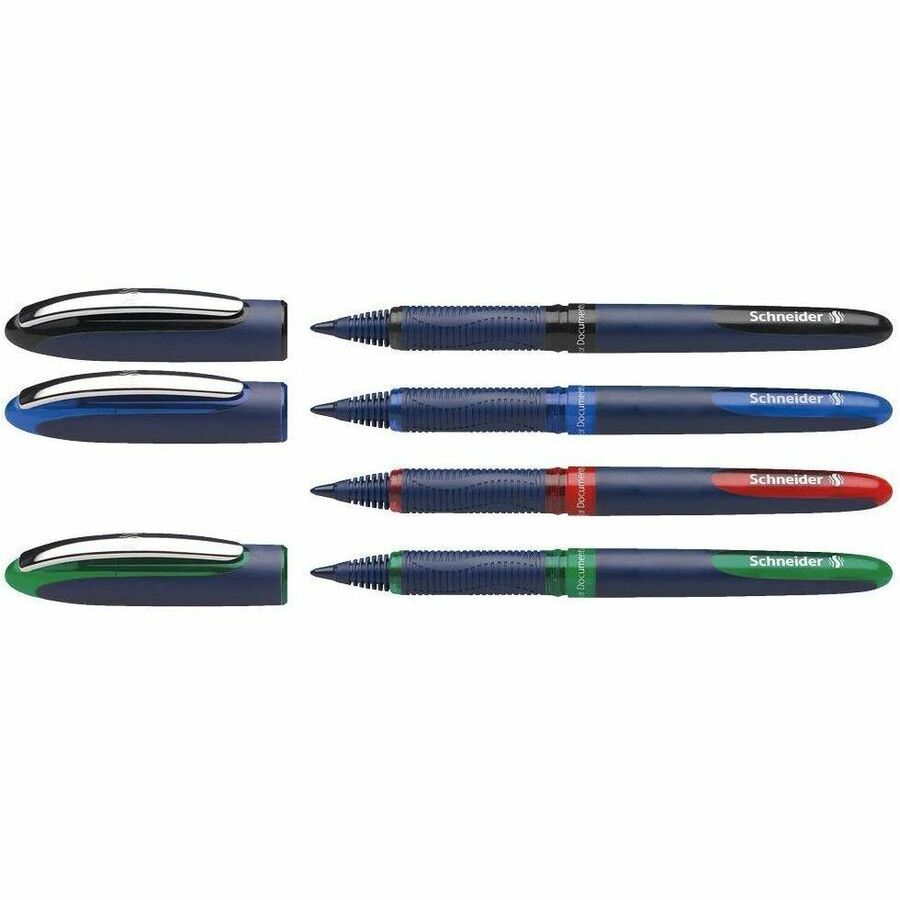 Schneider One Business rollerball pens, 0.6 mm, assorted 4-pack