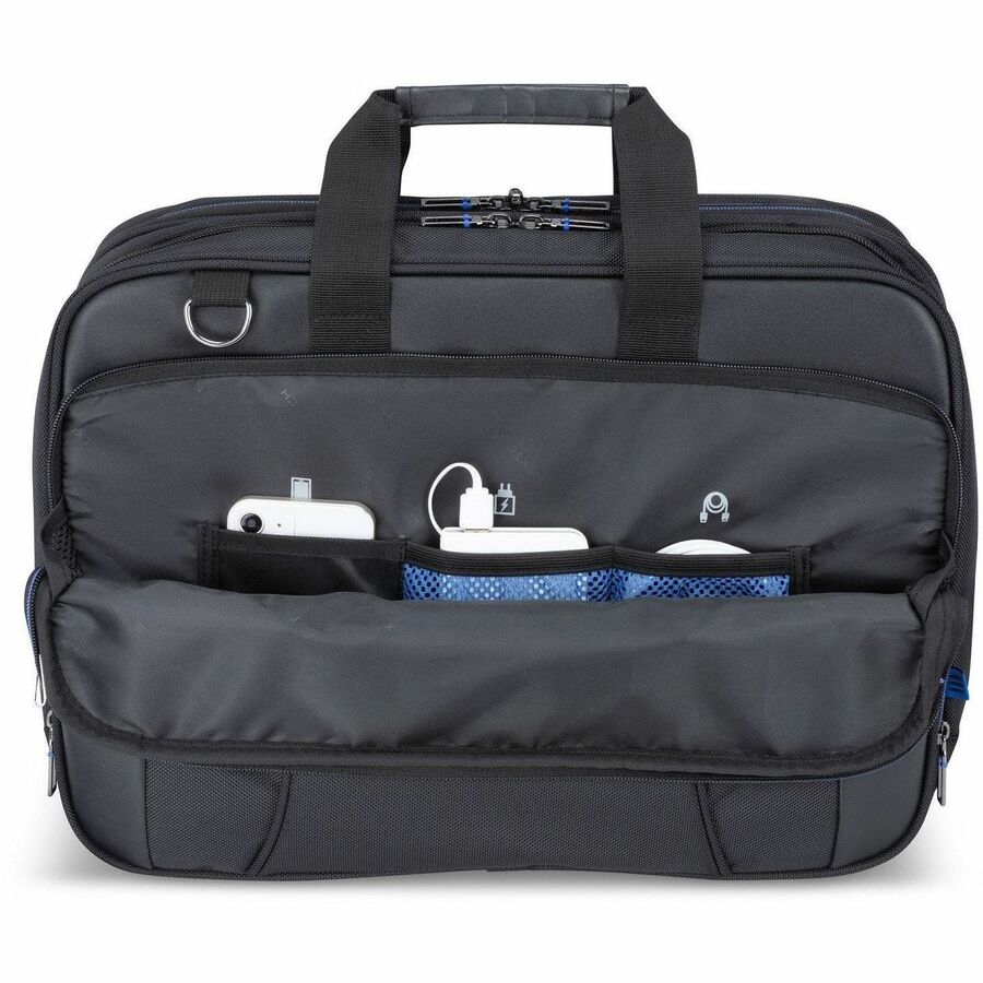 Nextech Notebook Briefcase — 17.3 in. Laptop Case, Black