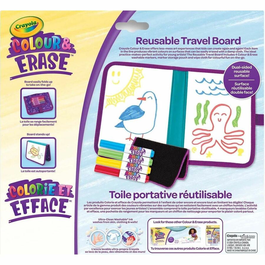 Tablette de voyage réutilisable Crayola Colour & Erase