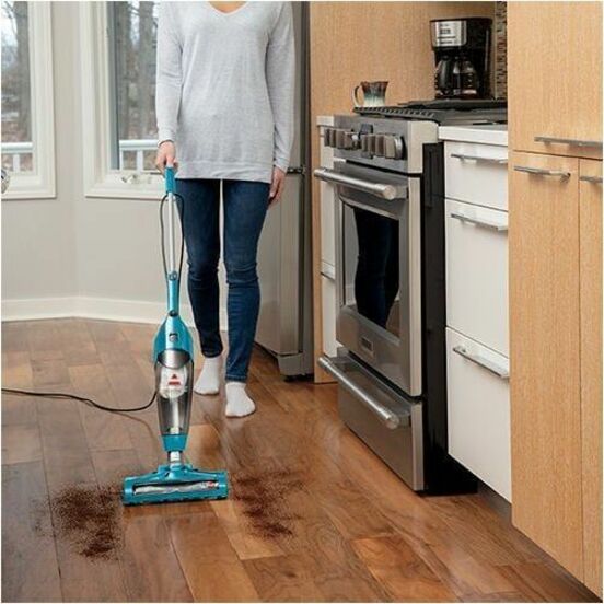 Aspirateur-balai filaire Bissell Featherweight Turbo turquoise et noir