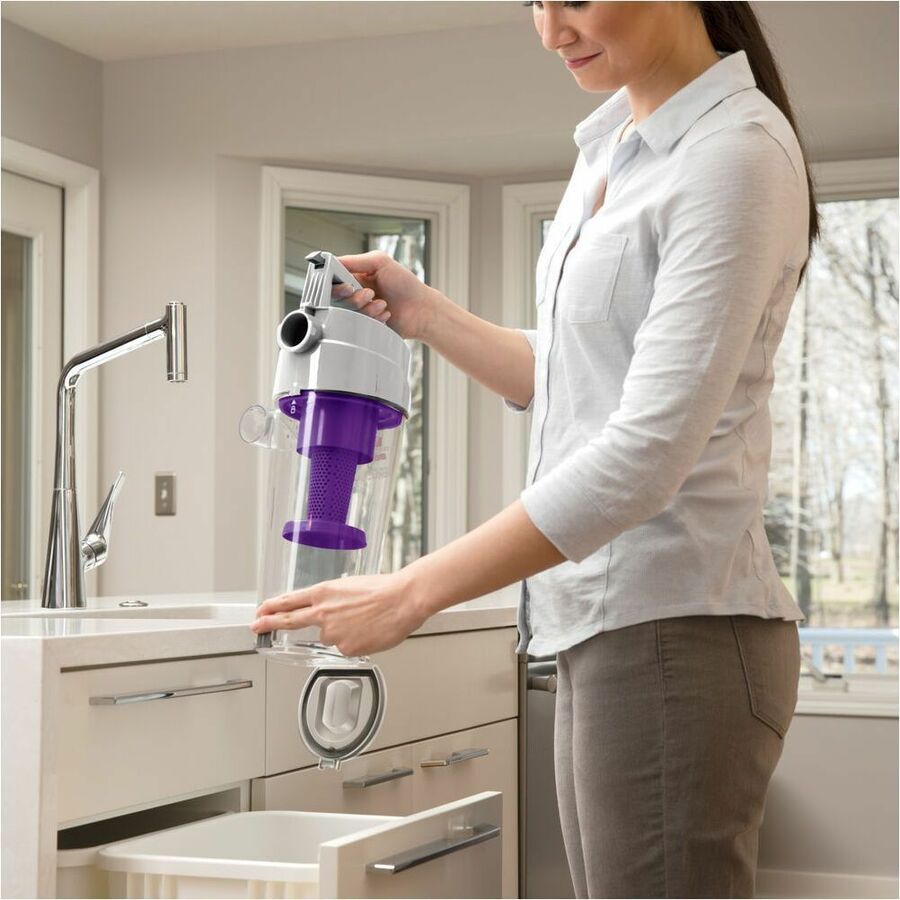 Aspirateur balai sans sac BISSELL AeroSwift Turbo, argent et violet