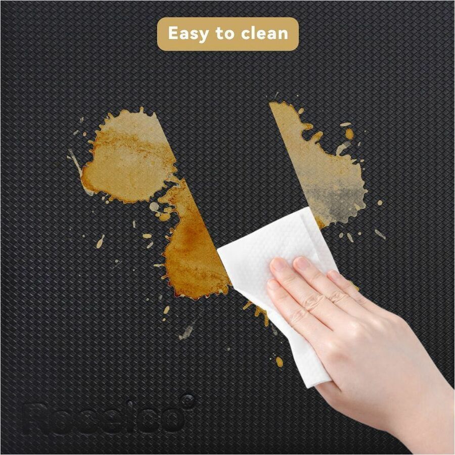 Rocelco Medium Anti-Fatigue Mat — 30 x 20, Black