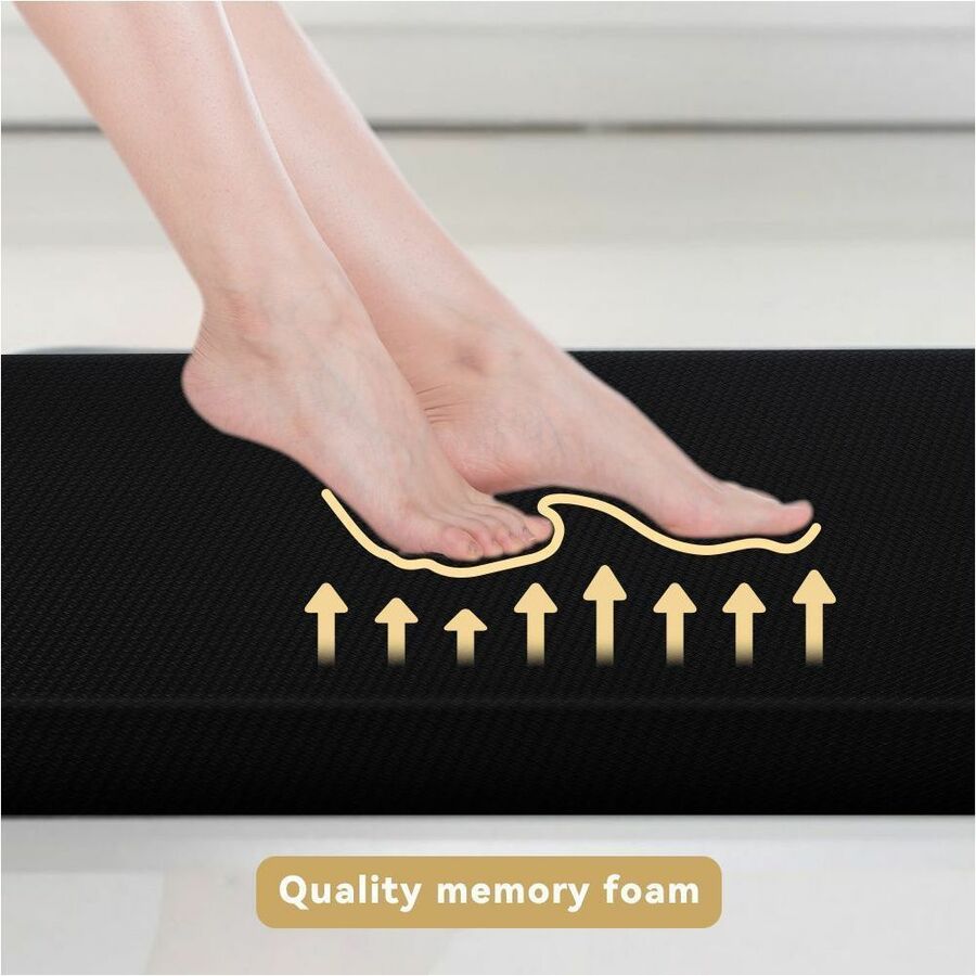 Rocelco Medium Anti-Fatigue Mat — 30 x 20, Black
