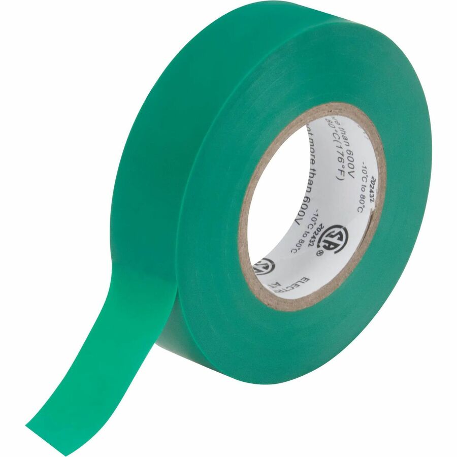 Ruban isolant Aurora Tools, 19 mm (3/4 po) x 18 M (60 pi), vert, 7 millièmes de pouce