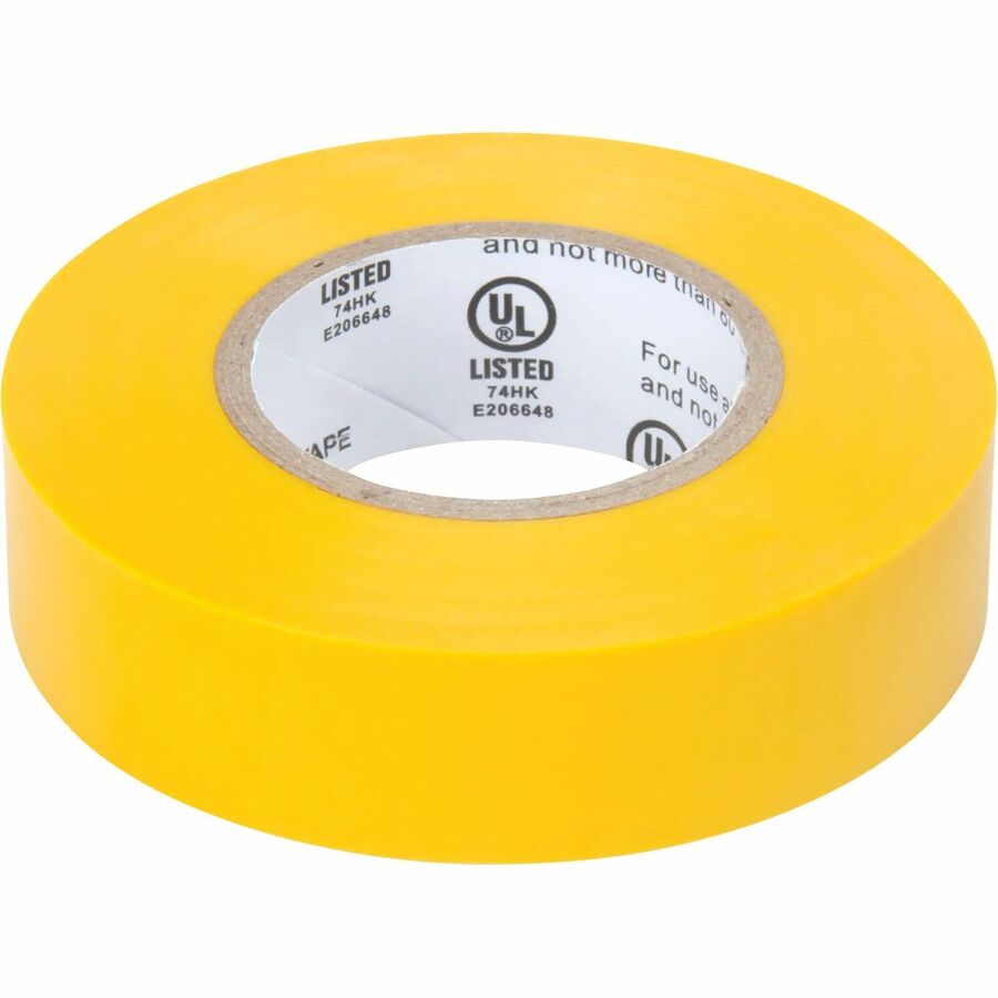 Aurora Tools Electrical Tape — 3/4 in x 60 ft, Yellow, 7 mil