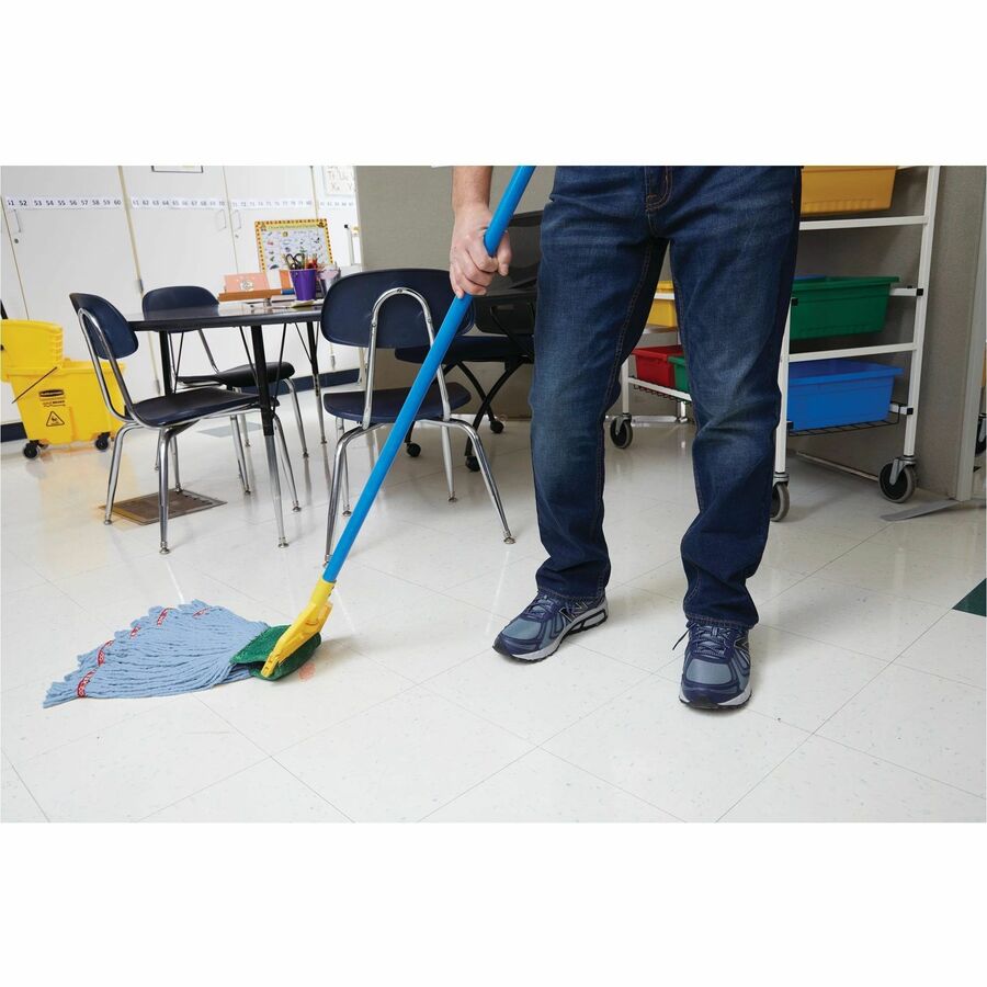 Manche de vadrouille Rubbermaid Commercial Invader à ouverture latérale, 152 cm, bleu