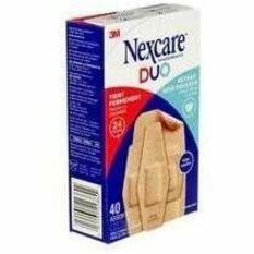 Nexcare Duo Bandages DSA-40-CA, Assorted Sizes, 40/pack