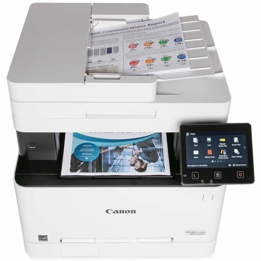 Canon imageCLASS MF654Cdw Wireless Laser Multifunction Printer - Color - White