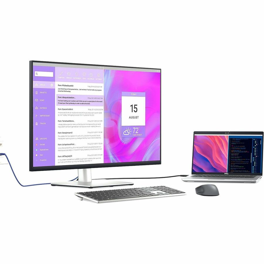 Dell P3223DE 32" Class WQHD LED Monitor - 16:9 - Black