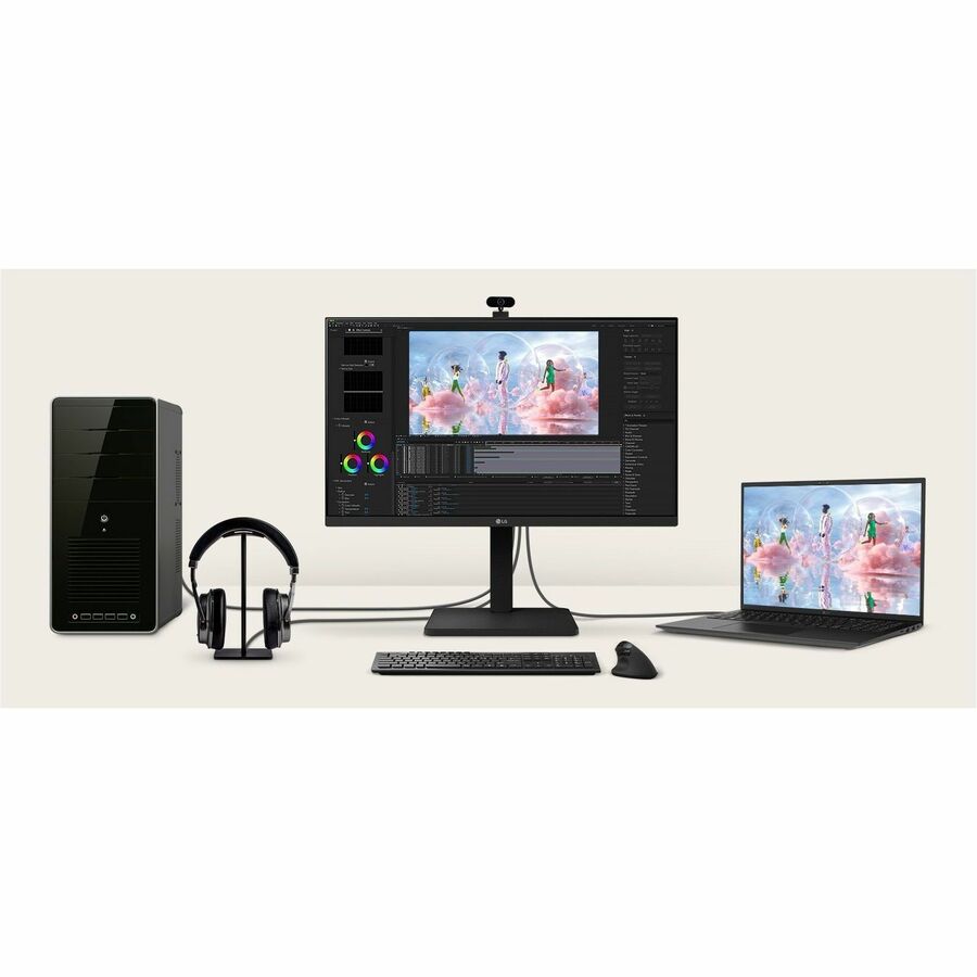 LG 24BA400-B 24" Class Full HD LED Monitor - 16:9