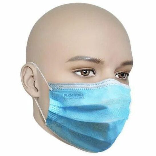 Pro-Tec 3-Ply Pleated Medical Mask — ASTM Level 1, 50/Box