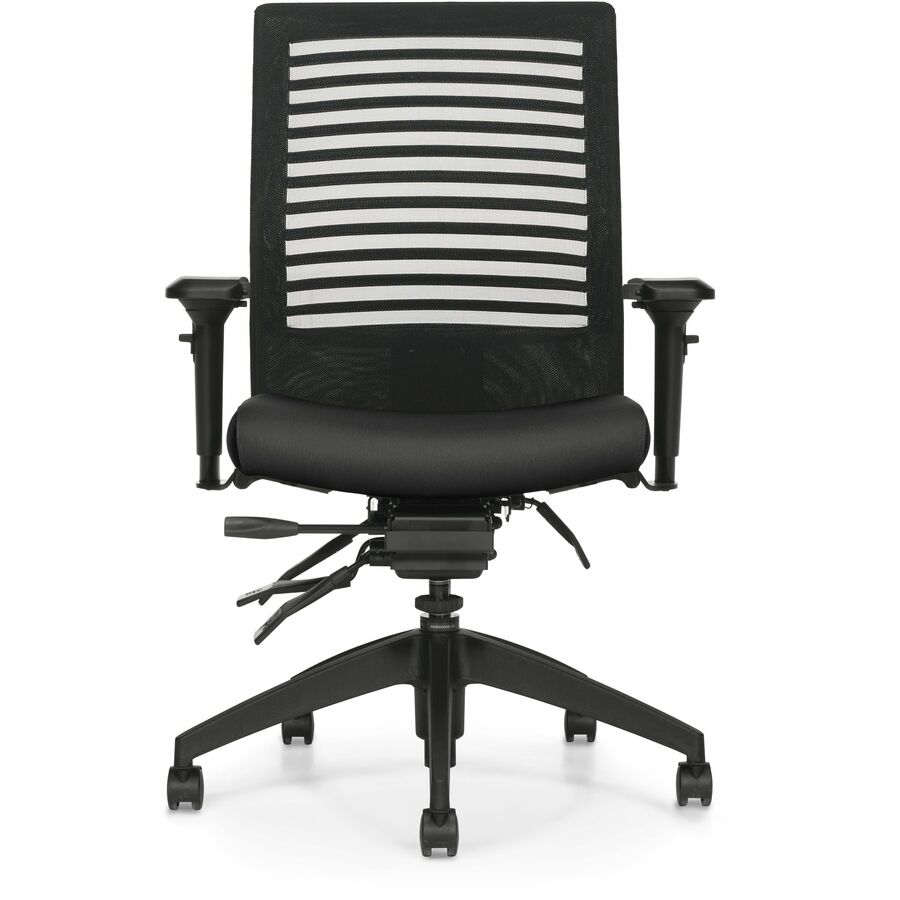 Chaise de direction Basics Elora – Tissu Dance, Dossier mi-haut, Assise petite