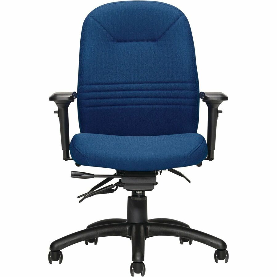 Basics Comfort-Time Ultra Executive Chair – Cobalt Fusion Fabric, High Back, Ergonomic