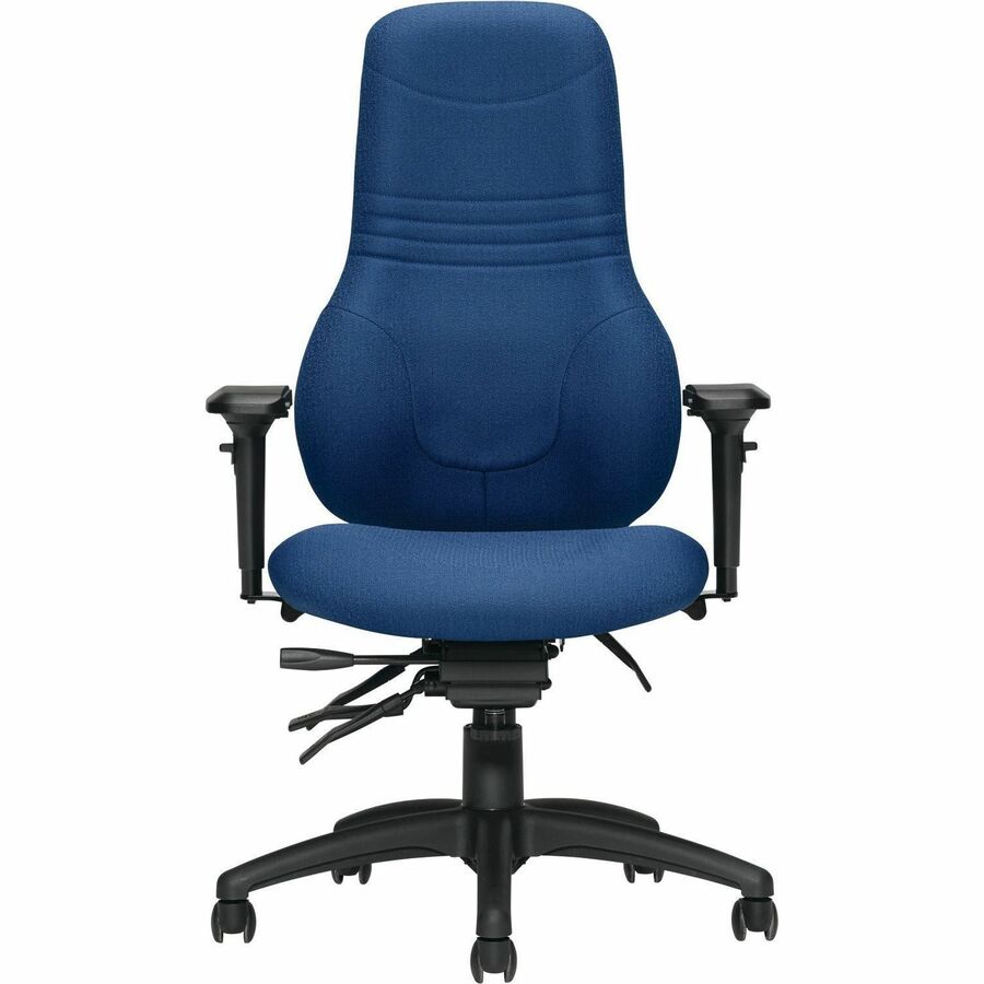 Basics Ergo Boss Executive Back Chair – Cobalt Fabric, High Back, Ergonomic
