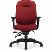 Chaise de bureau « Basics Petite Time Executive » – tissu « Poppy Fusion », dossier haut, ergonomique