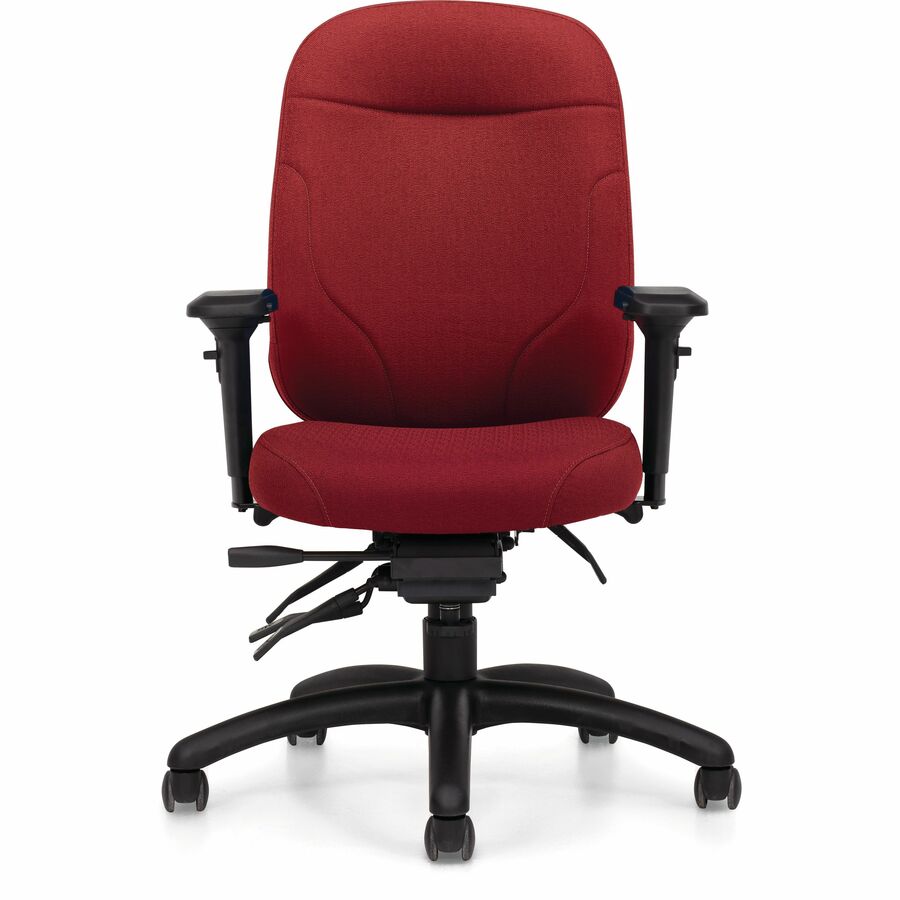 Basics Petite Time Executive Chair – Poppy Fusion Fabric, High Back, Ergonomic