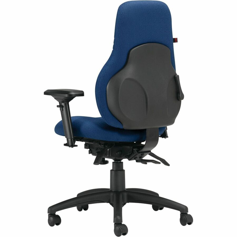 Chaise de bureau Basix Ergo Boss à dossier haut - Tissu, ergonomique, cobalt