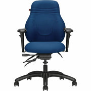 Chaise de bureau ergonomique Basics Ergo Boss à dossier mi-haut – Tissu, ergonomique, cobalt