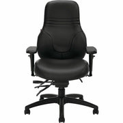 Chaise de bureau ergonomique Basix Ergo Boss – Cuir noir, ergonomique
