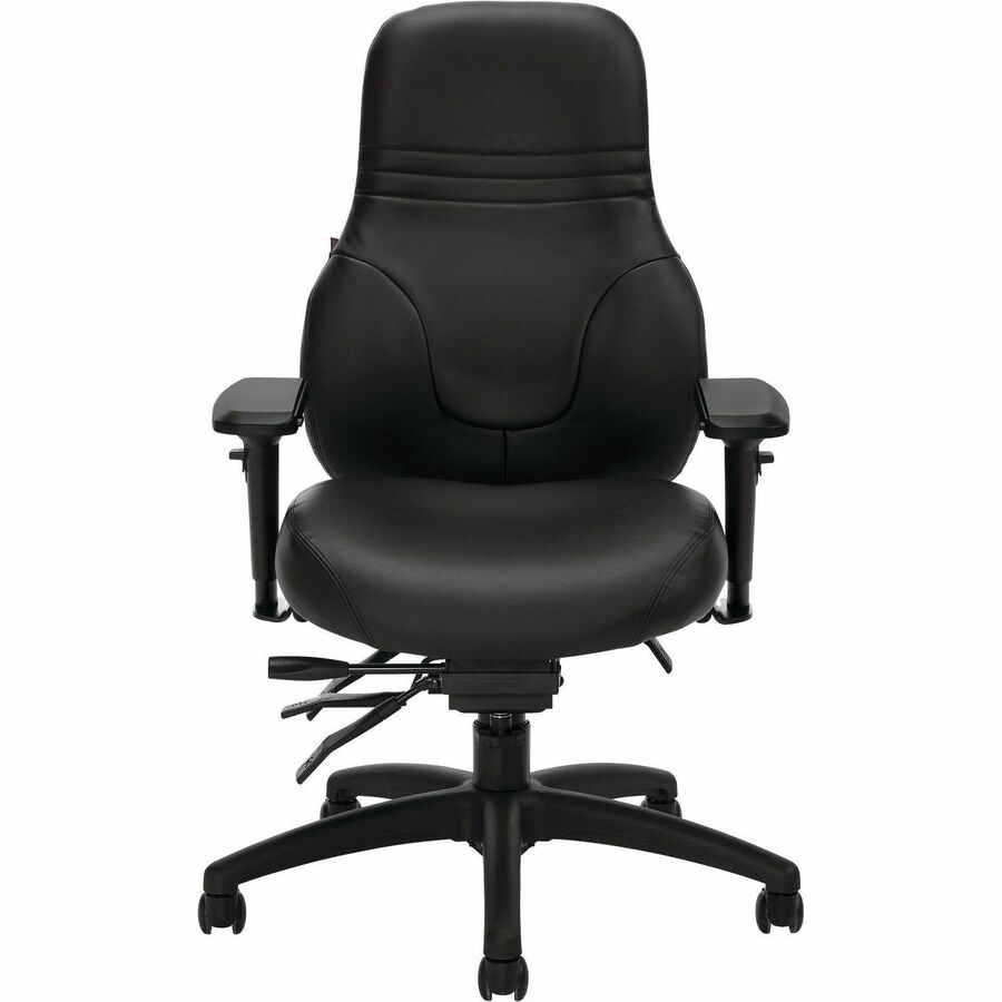 Chaise de bureau ergonomique Basix Ergo Boss – Cuir noir, ergonomique