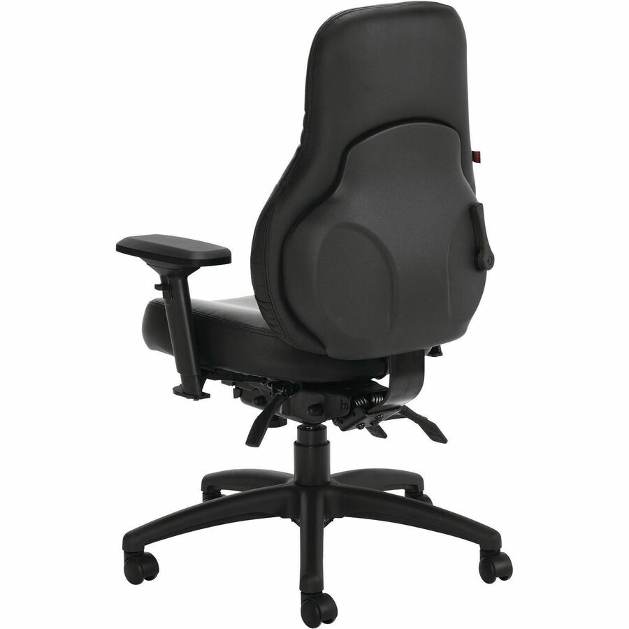 Chaise de bureau ergonomique Basix Ergo Boss – Cuir noir, ergonomique